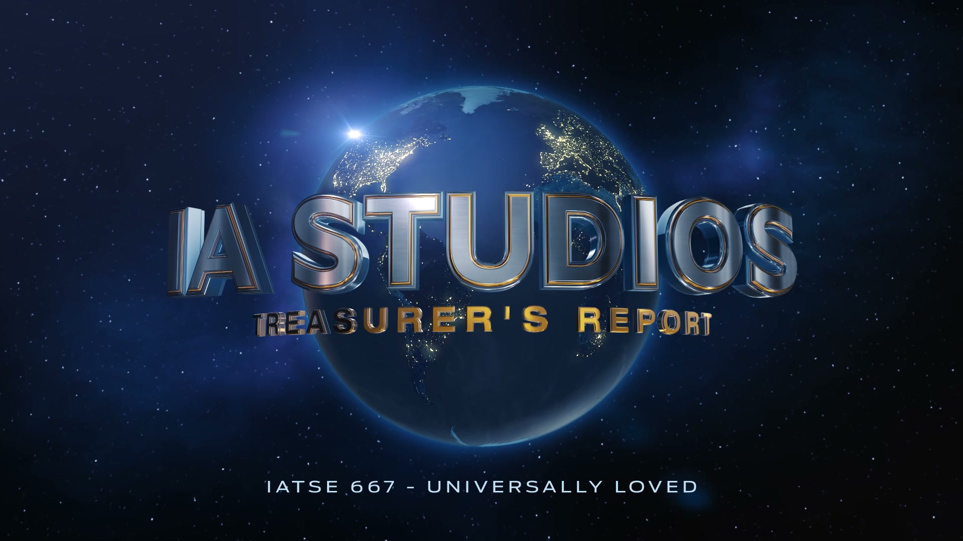 IA STUDIOS - TREASURER'S REPORT