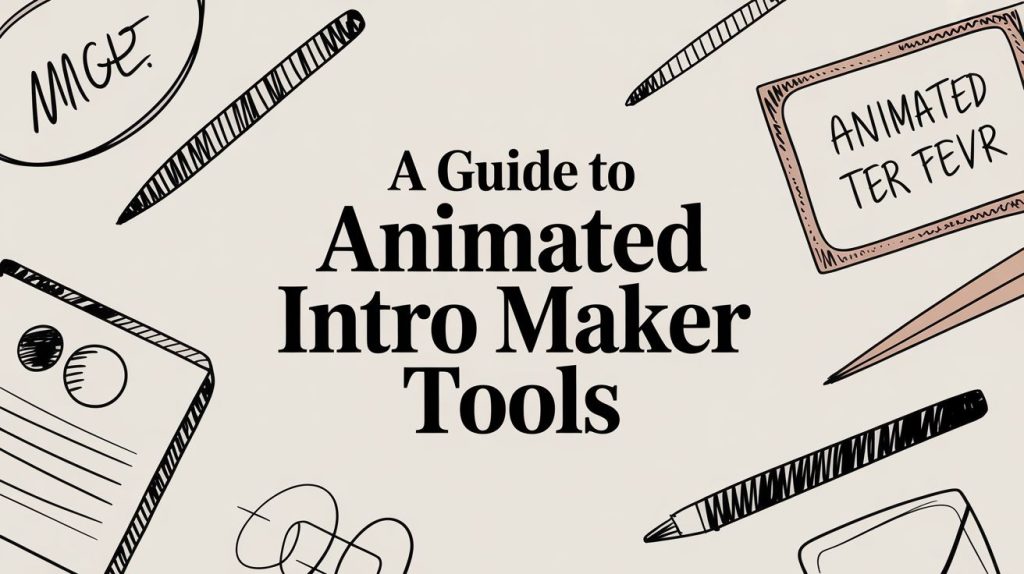 A Guide to Animated Intro Maker Tools
