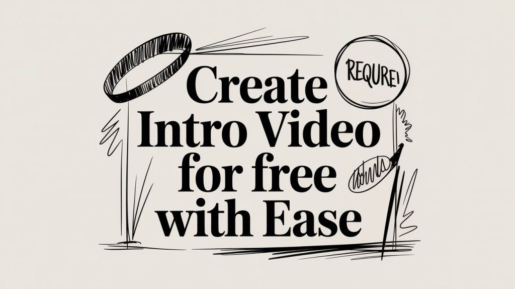 Create Intro Video For Free With Ease
