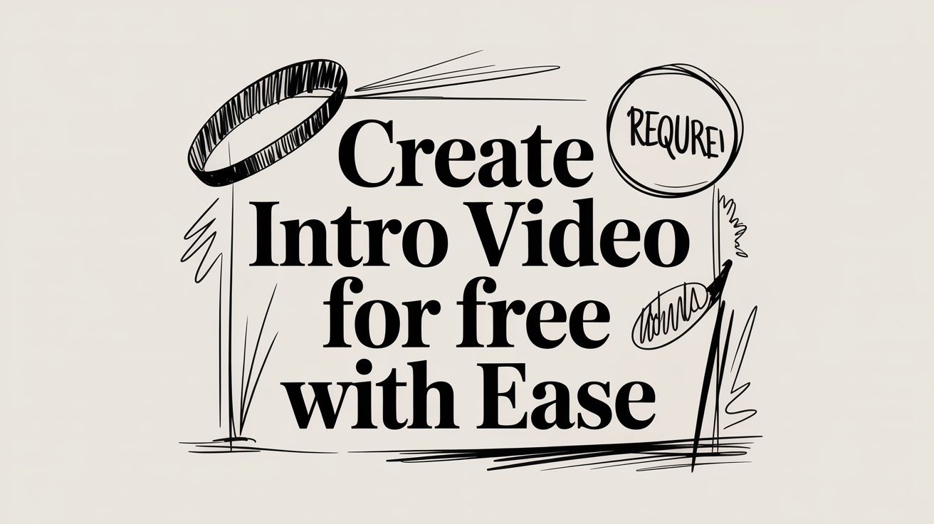Create Intro Video For Free With Ease