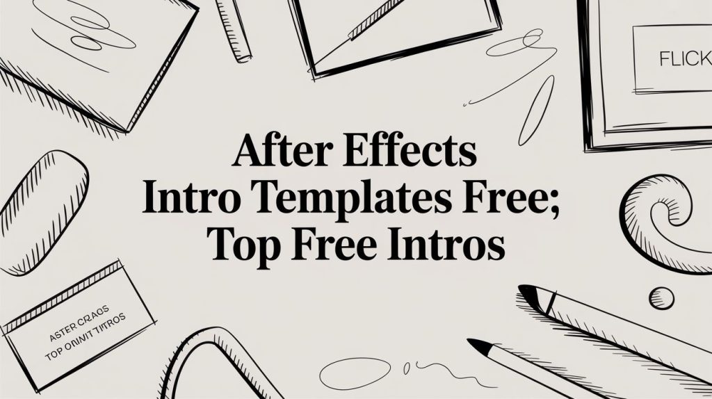 Free After Effects Intro Templates That Don't Look Free