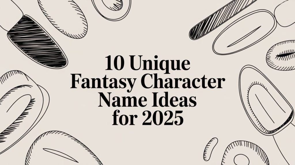 10 Unique Fantasy Character Name Ideas for 2025