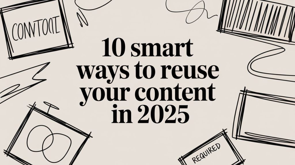 10 Smart Ways to Reuse Your Content in 2025