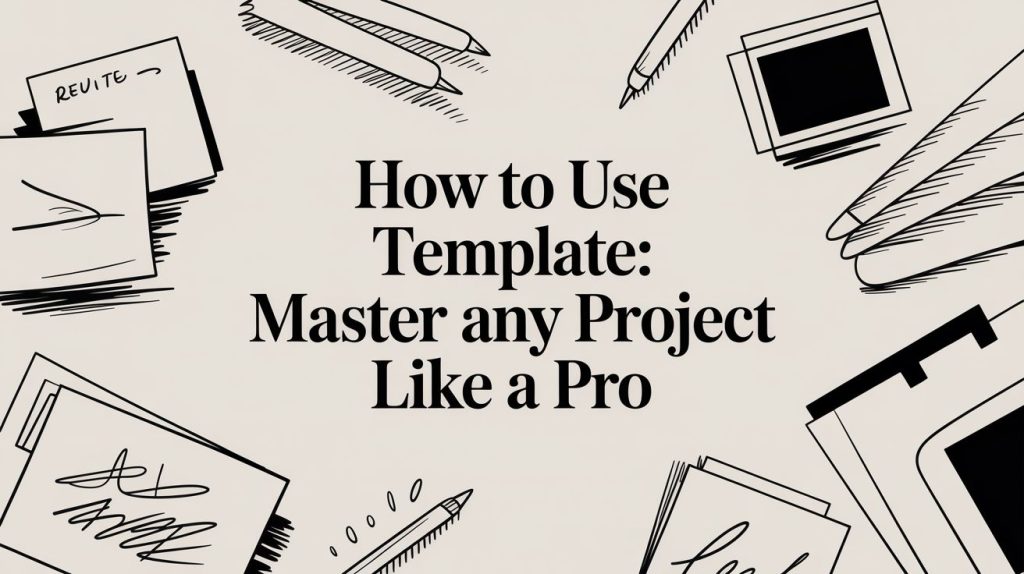 How to Use a Template: Your Guide to Creating Awesome Projects