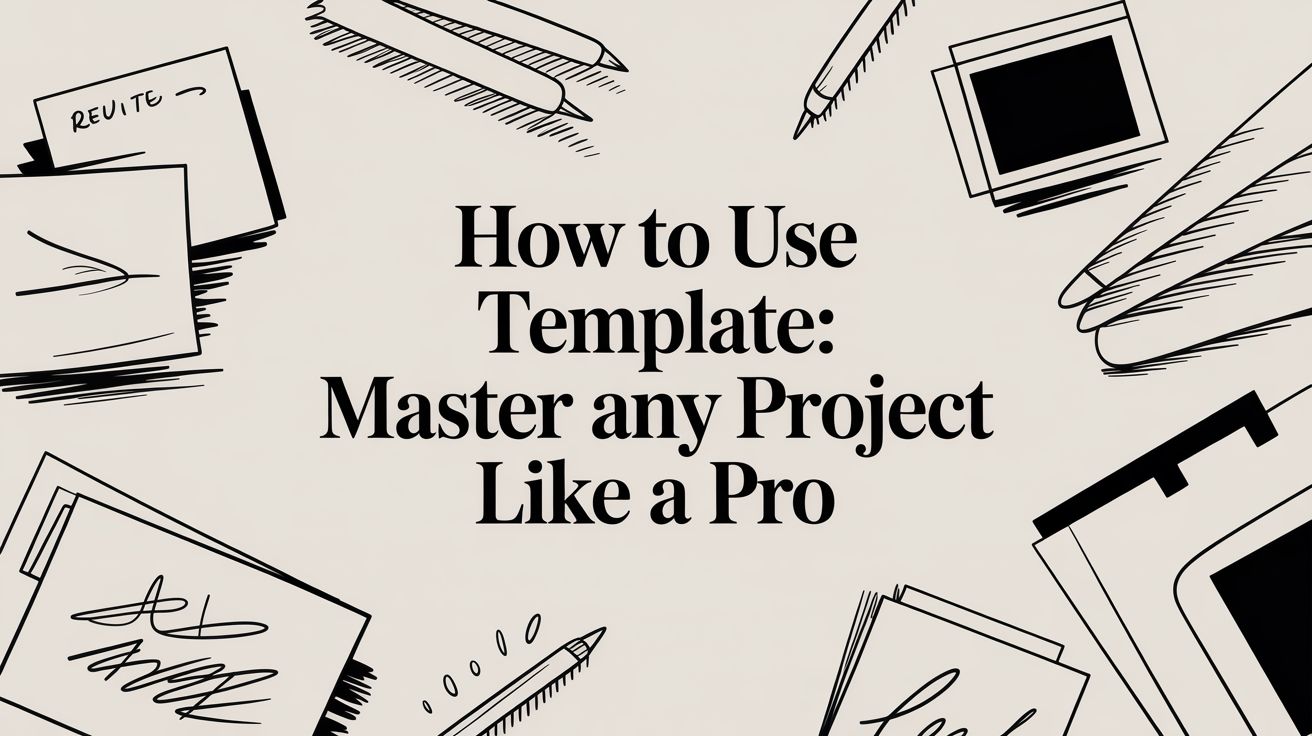 How to Use a Template: Your Guide to Creating Awesome Projects